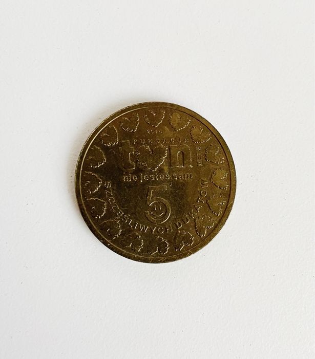 Moneta okolicznościowa 5 szczęśliwych dukatow TVN