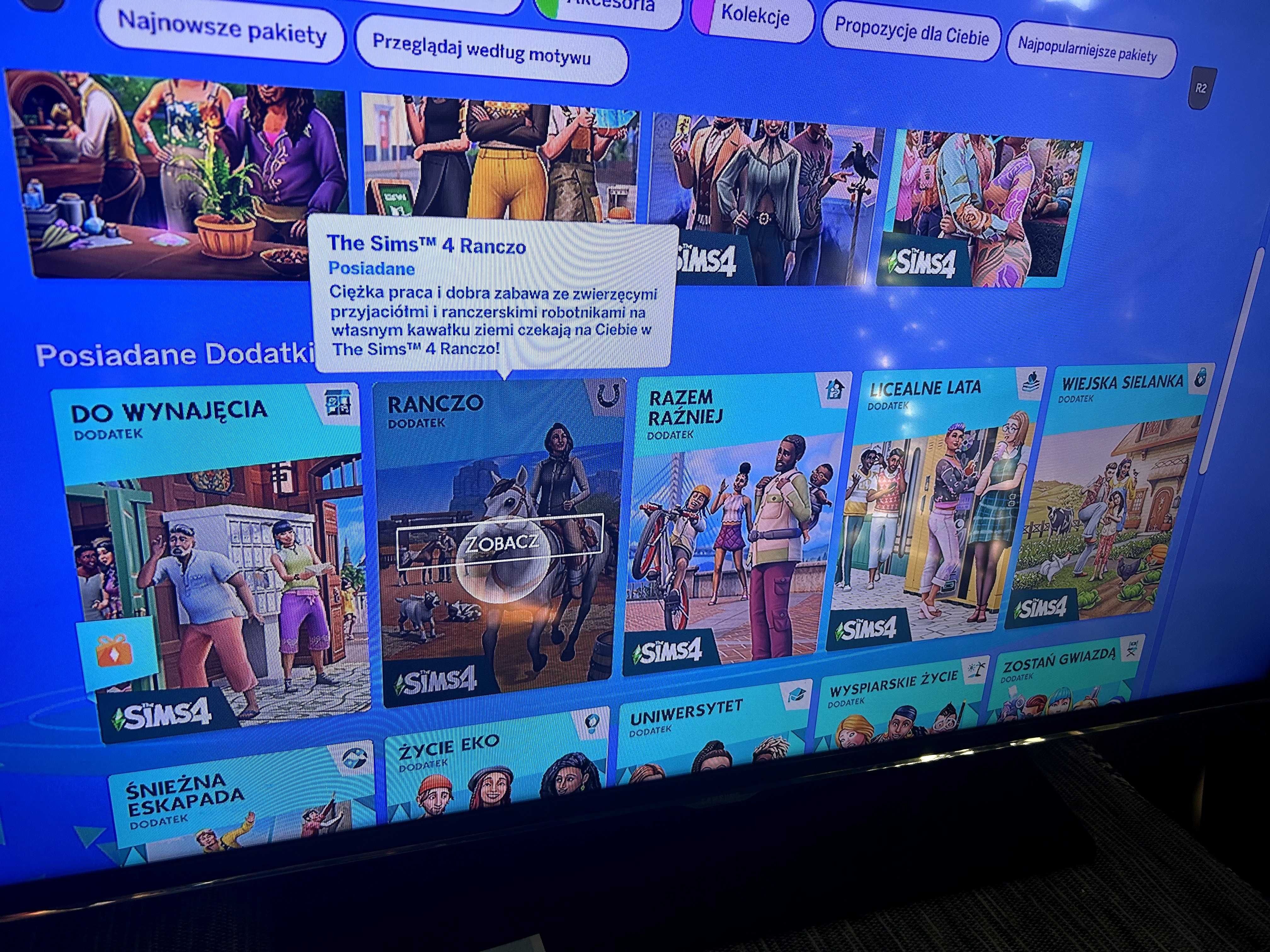PS4 The Sims 4 kolekcja RDR2 Witcher 3 Tomb Raider AC Assassin's Creed