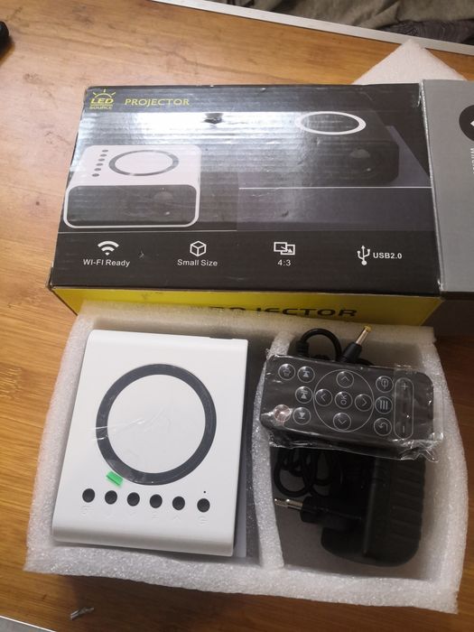 Міні-проектор, Full HD 1080P WIFI Портативний проектор Домашній кіноте