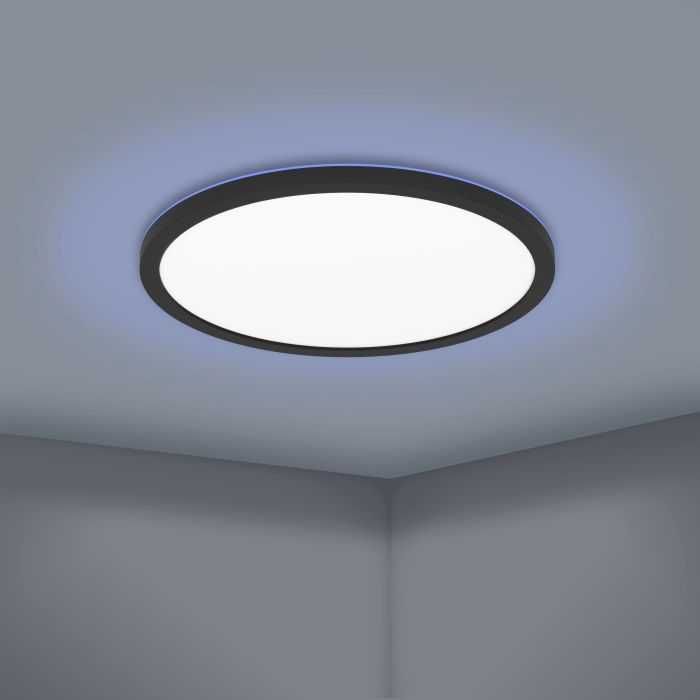 ROVITO-Z oprawa sufitowa Plafon LED 42cm Czarny okrągły 900092 EGLO