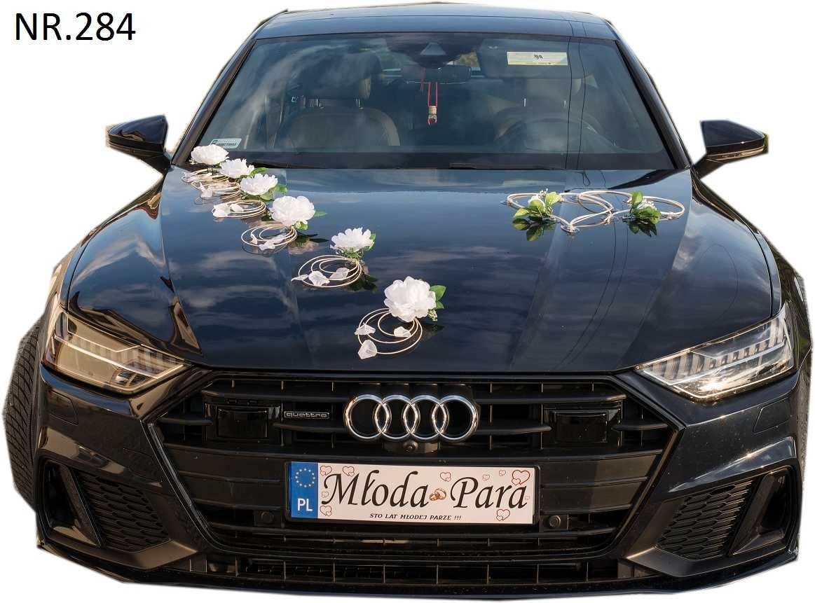 Dekoracja samochodu ślubnego ozdoba na auto Nr 284