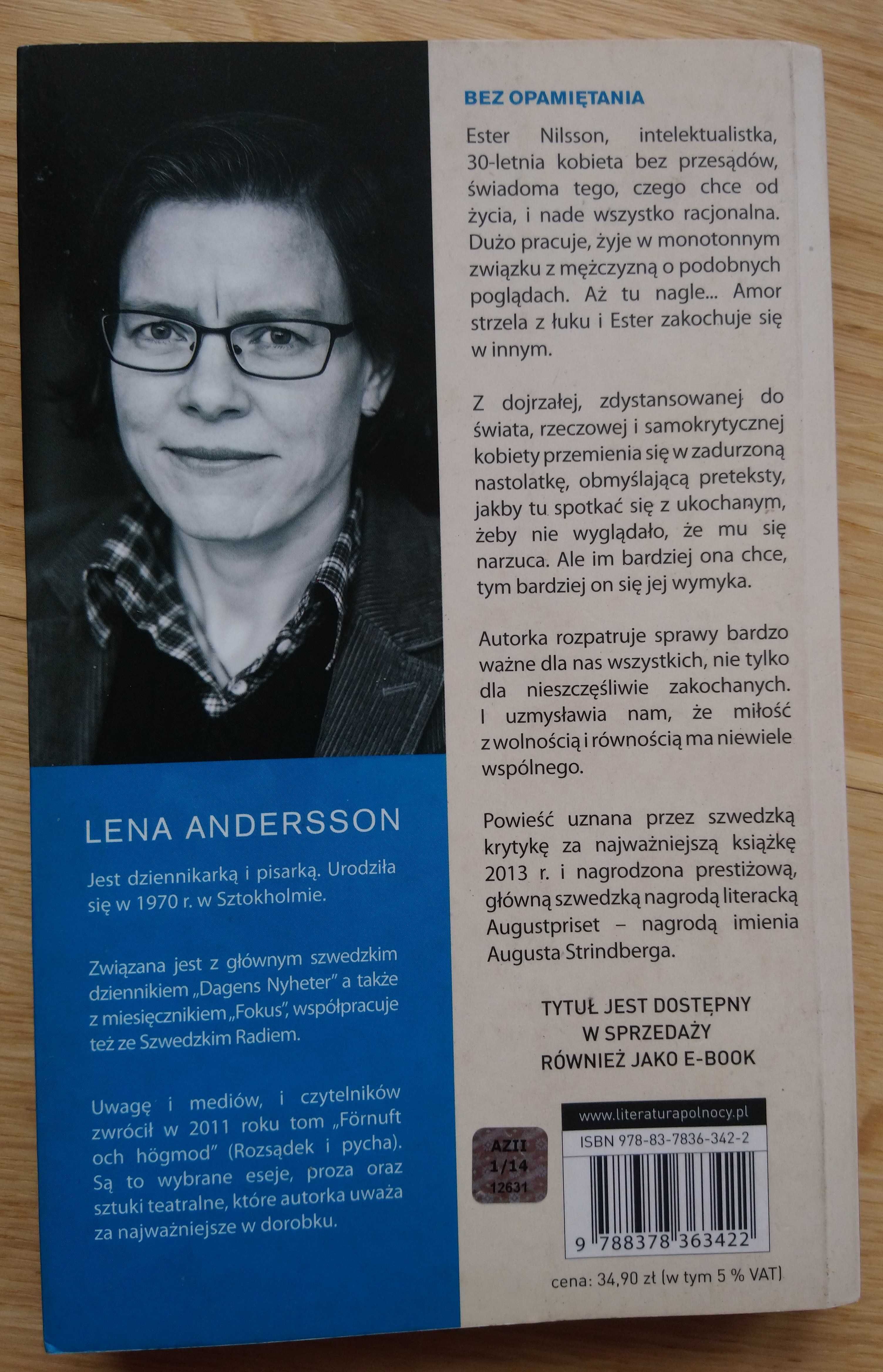 Bez opamiętania Lena Andersson