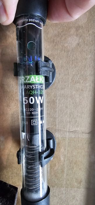 Akwarium 30x30x60 +grzałka i dodatki
