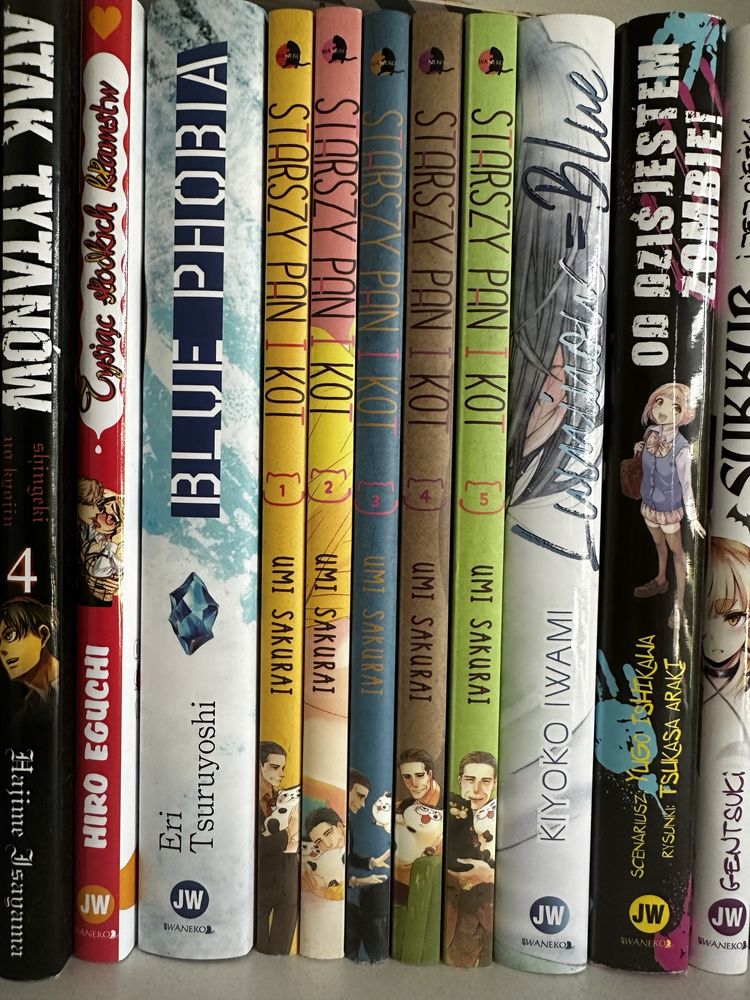 Manga, zestaw Starszy Pan i Kot 1-5