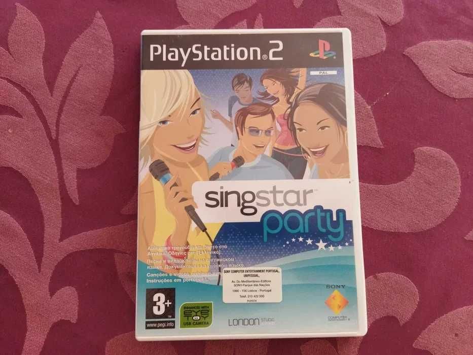 PS2 - Jogo Singstar Party - Completo com Manuais