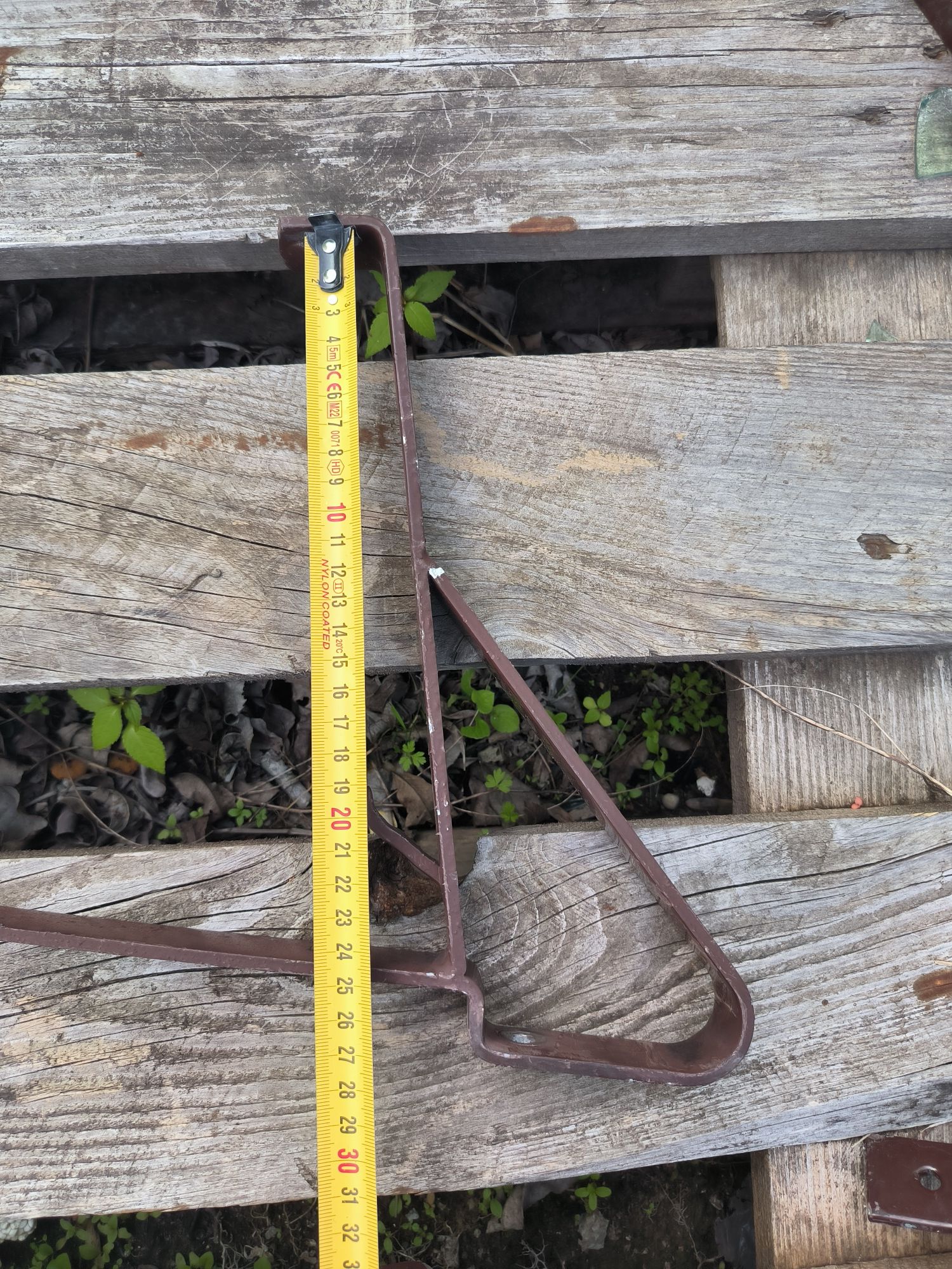 Uchwyt wspornik płotka śniegowego 20cm i 15cm RAL 8017