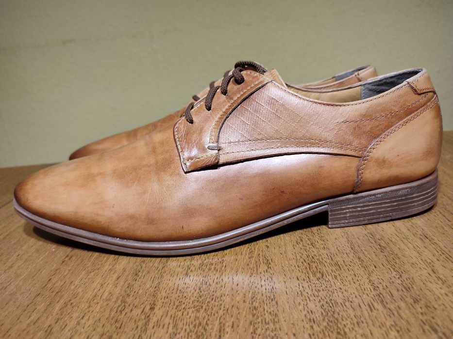 Buty męskie AM SHOE  skóra naturalna rozmiar 46