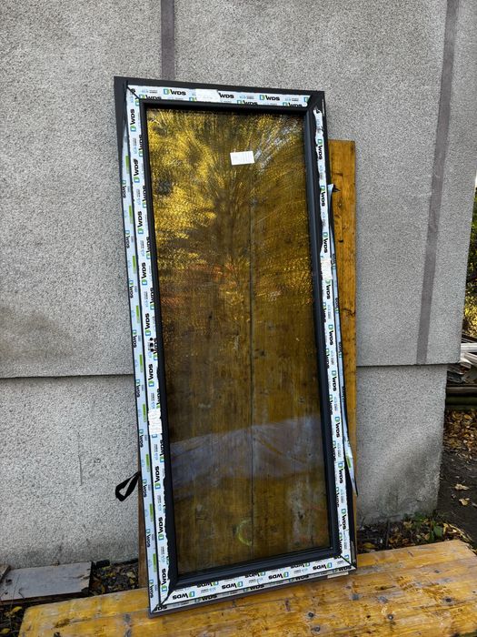 okno balkonowe antracyt obustronny 900x2100