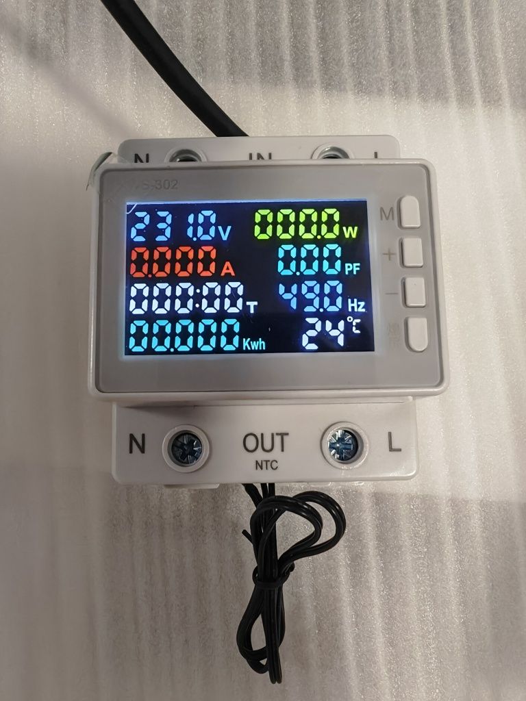 Trójfazowy miernik sieci elektr. 8 w 1