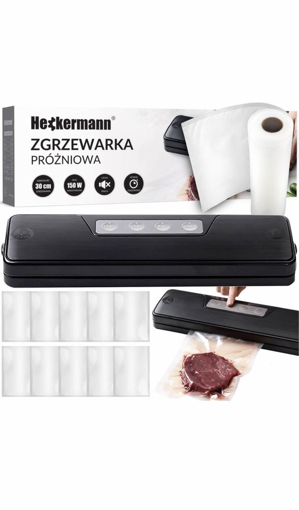 Вакуумний пакувальник Heckermann GM-77 + плівка 28х600 см