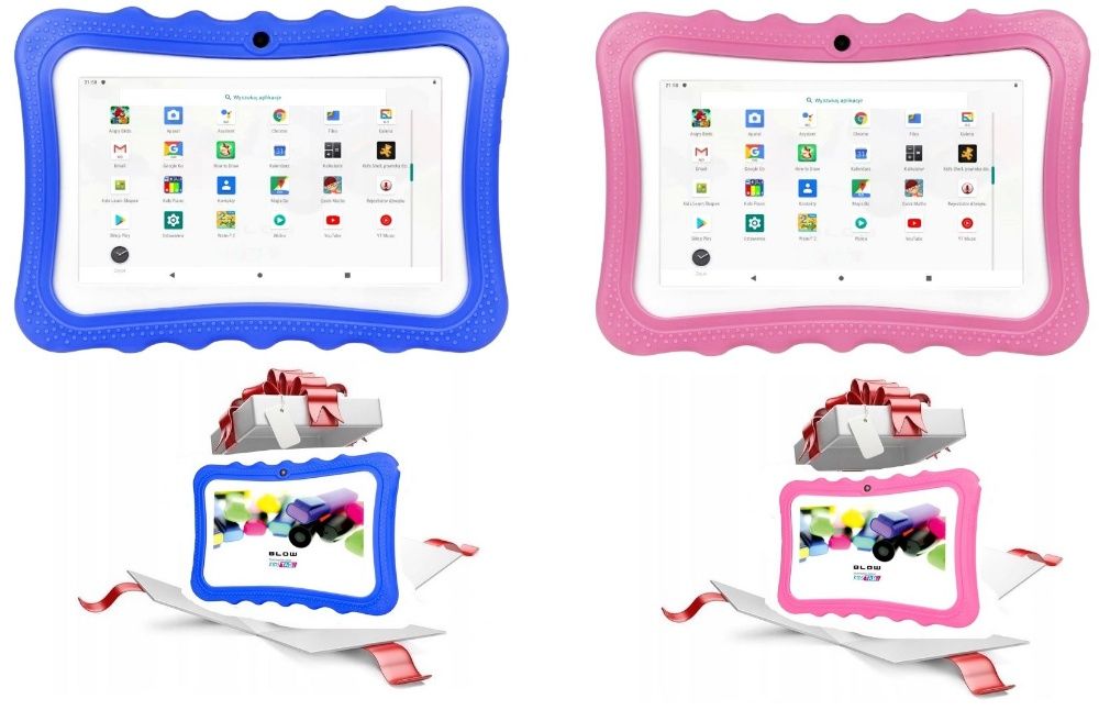 Tablet Edukacyjny dla Dzieci KidsTAB 7 GRY 32GB ETUI n Prezent KOMUNIA