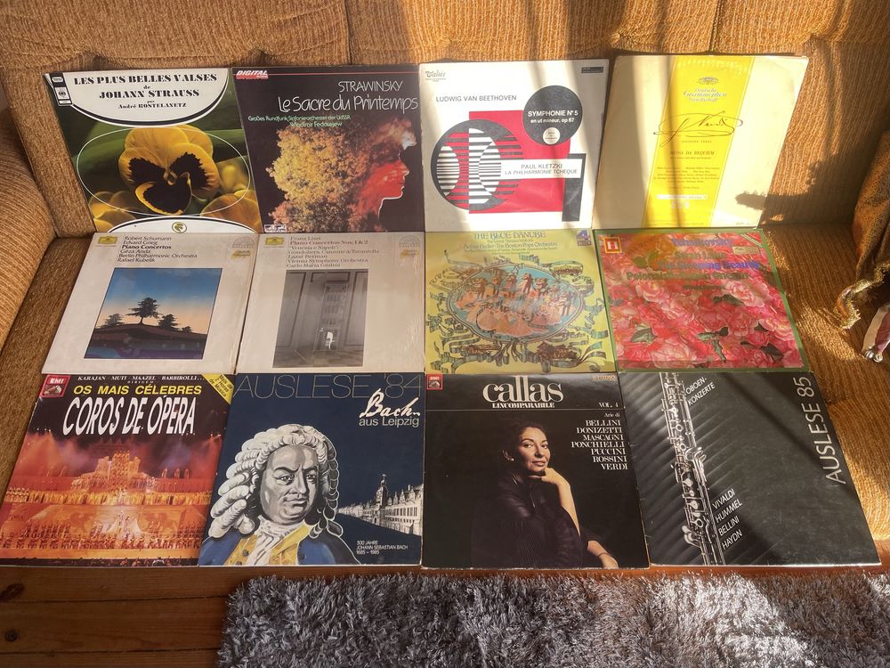 Conjunto de 89 discos de vinil música clássica