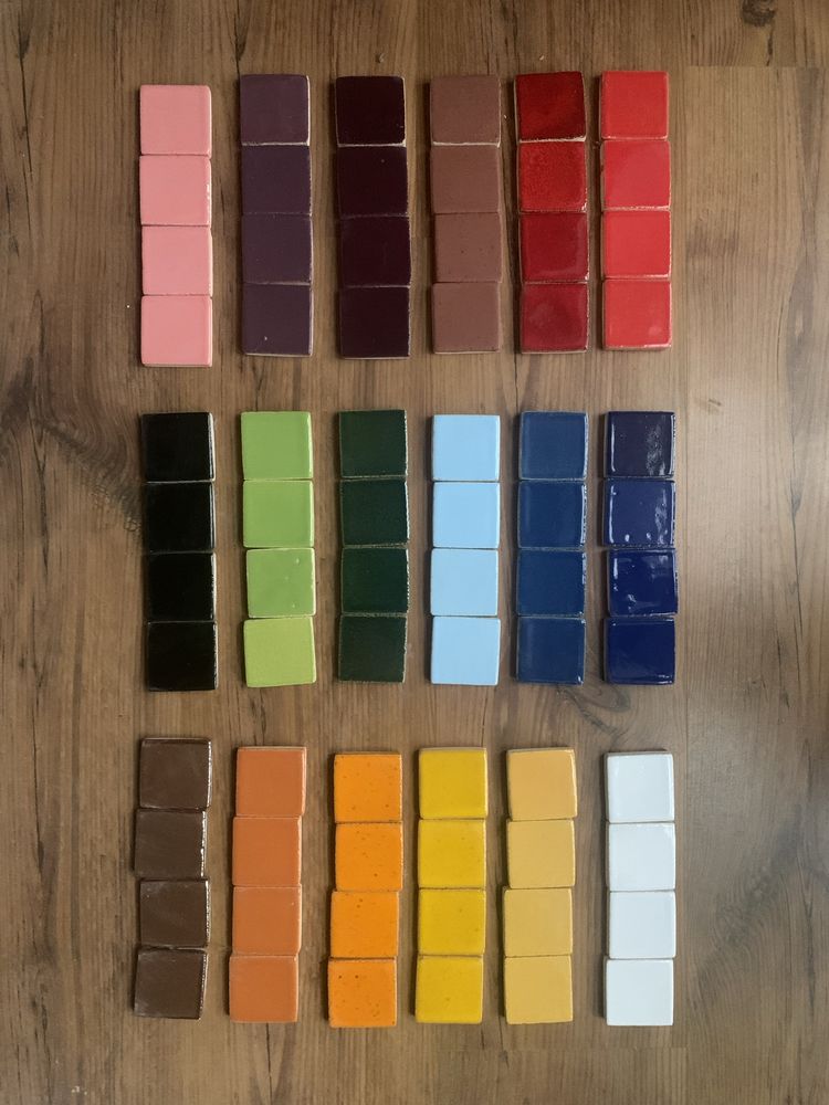 Kafelki płytki ceramiczne ręcznie malowane 5x5 cm