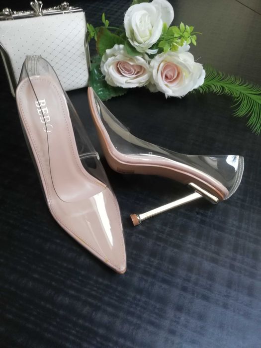 Piękne transparentne szpiki Bebo rozm. 35 Nowe