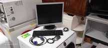 Monitor, teclado e rato