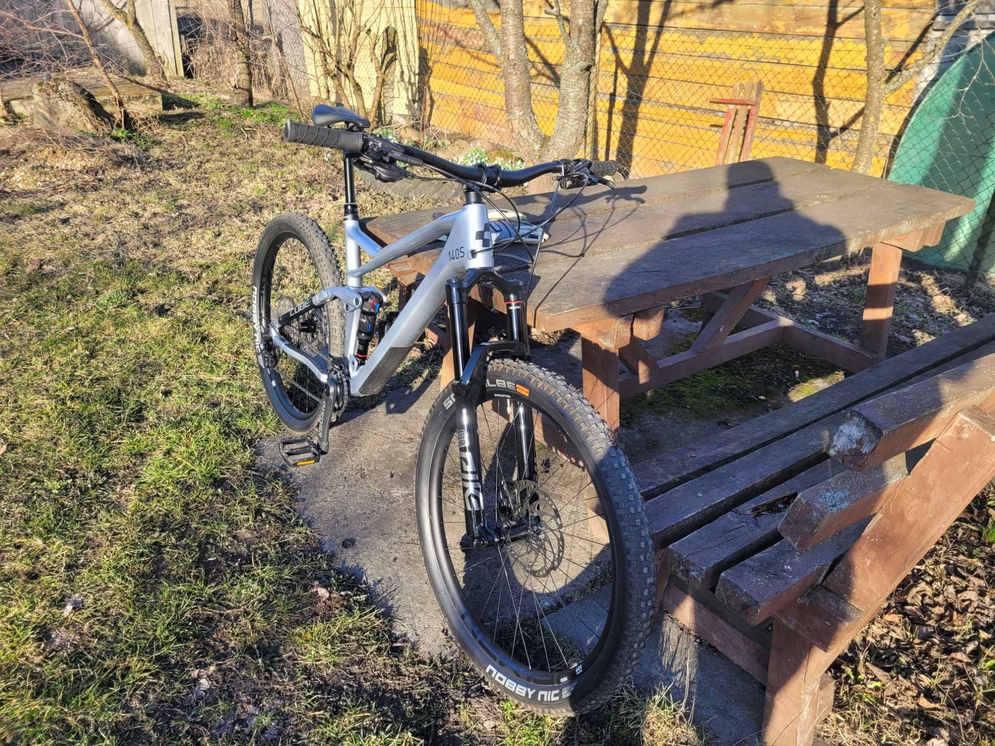 Cube Stereo 140 HPC Sl Carbon Full Shimano XT Roz L Idealny