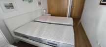 Duas Cama MALM Solteiro + estrado + colchão