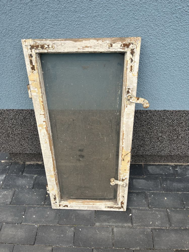 Drewniana rama okienna na lustro DIY rustykalny prowansalski home