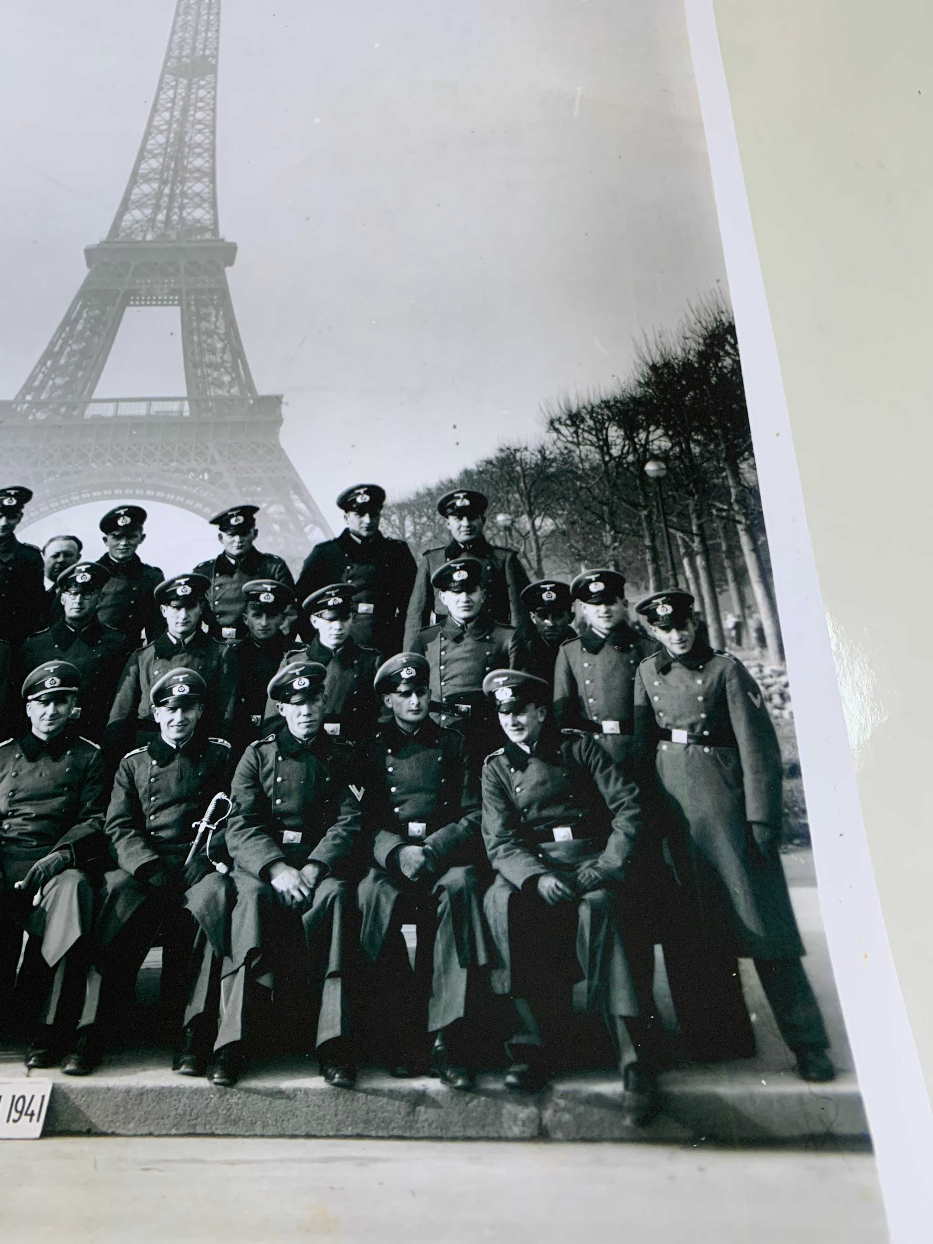II Wojna Światowa, Paryż 28 XI 1941 , wydruk zdjęcia , duży format