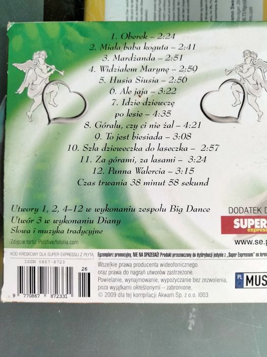 Zestaw 10 płyt CD z muzyką weselną i biesiadną , wydanie super express