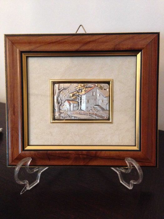 Quadro decorativo em prata