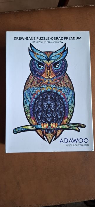 Puzzle drewniane dla dorosłych: sowa - Adawoo