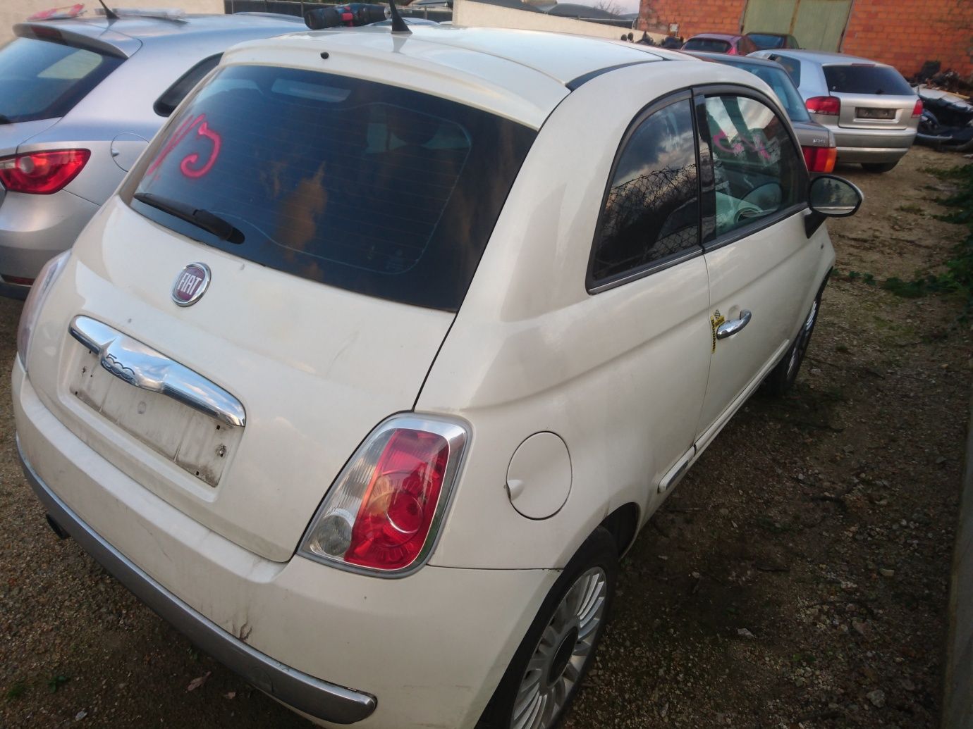 Peças Fiat 500 1.3 multiget, frente, airbags, motor, caixa, porta etc