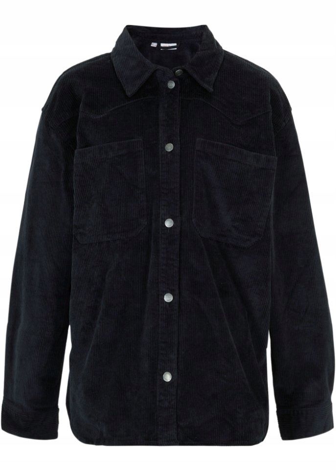 B.P.C sztruksowa koszula czarna oversize r.50