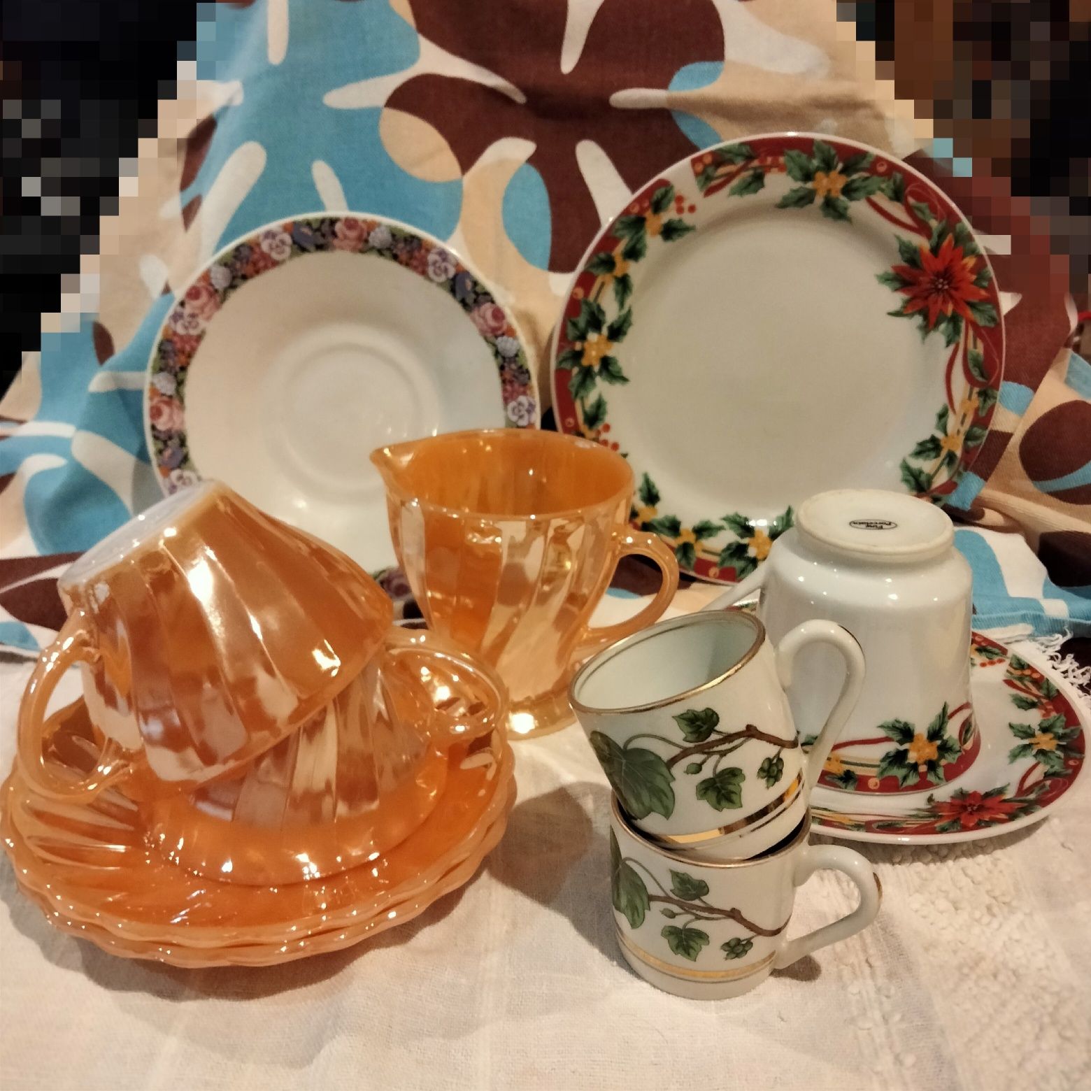 Loiça vintage e peças decorativas — conjunto único com charme antigo