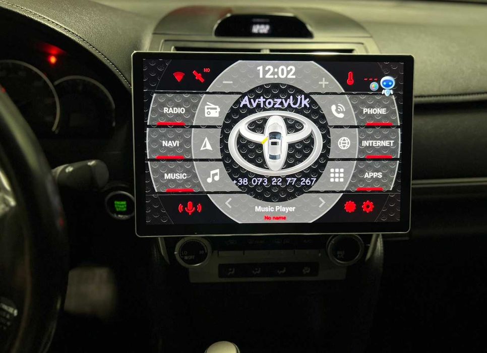 Магнитола CAMRY 50 Toyota USA 2 дин GPS 55 Tesla Кемри CarPlay Android