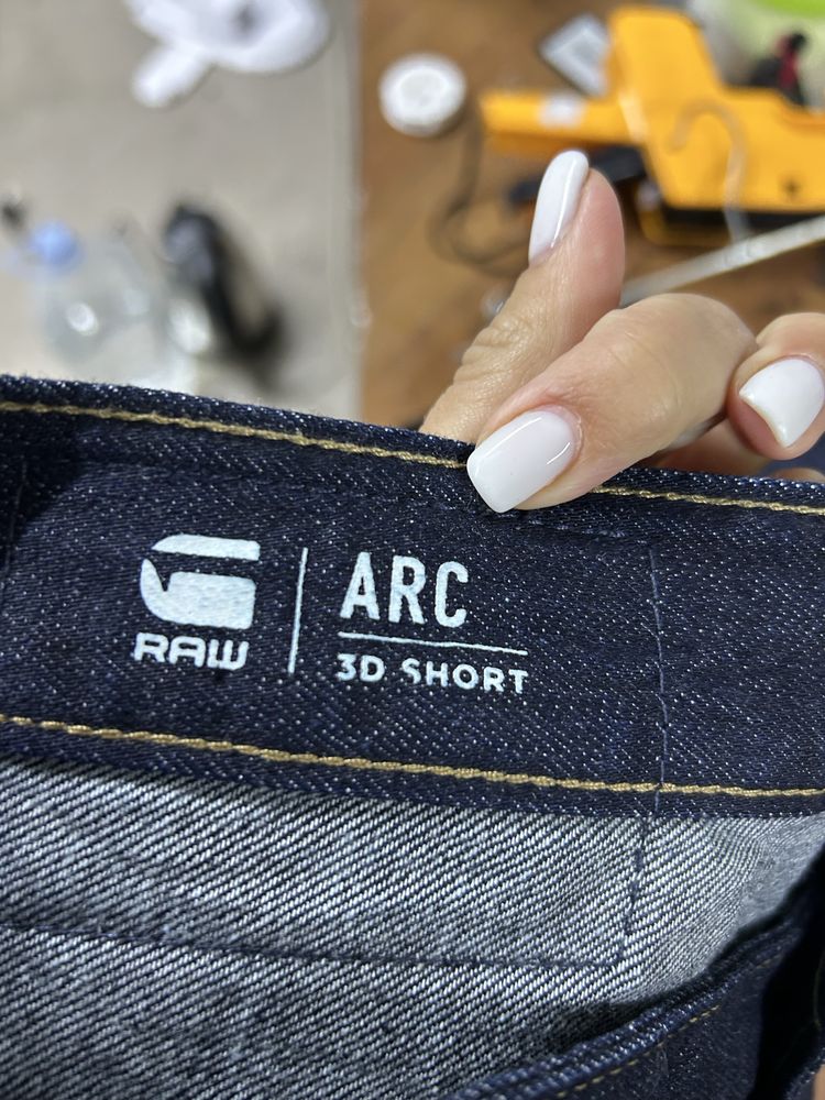Джинсові шорти G star raw 3d arc W32 (M) чоловічі оригінал
