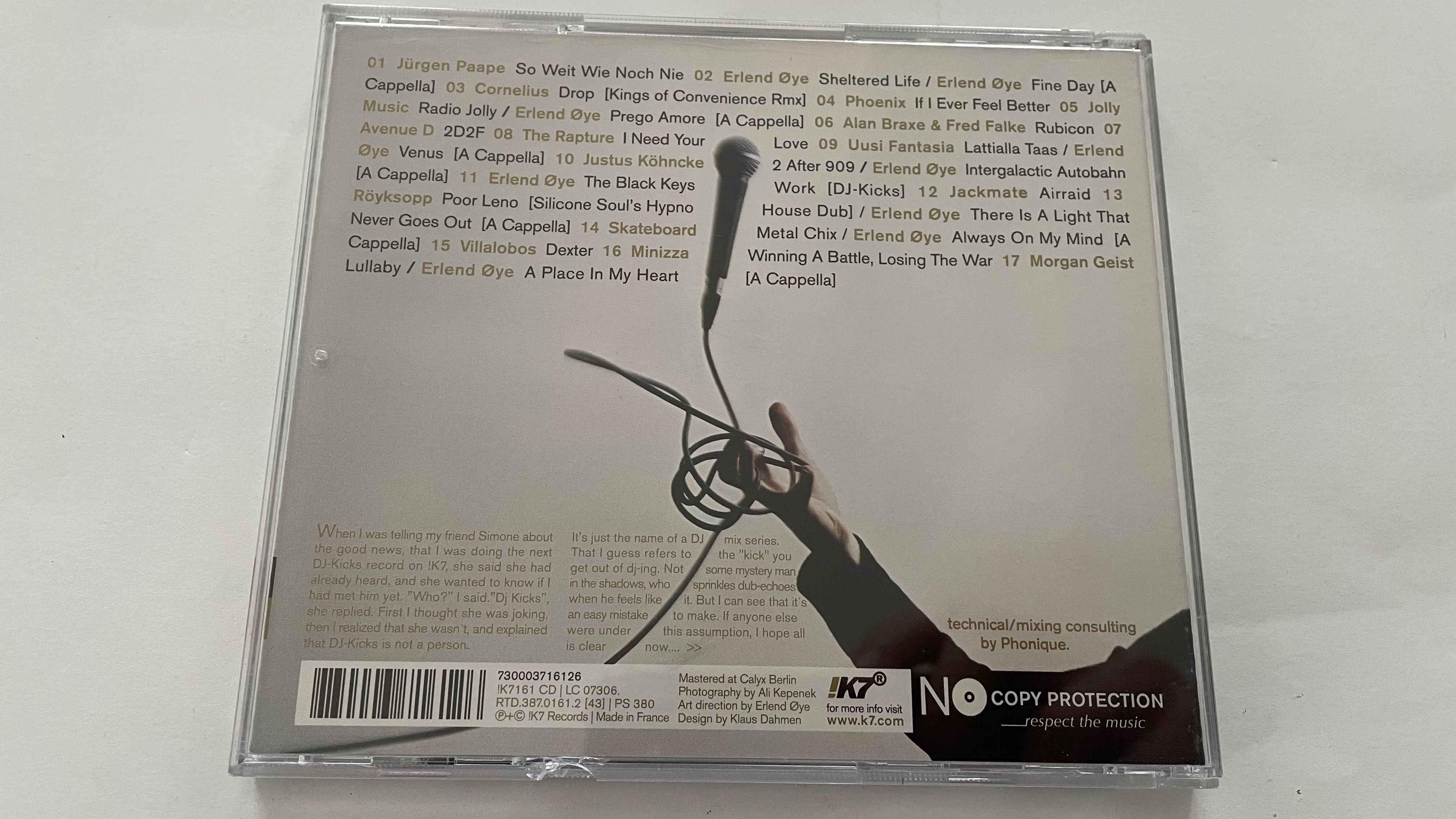 Erlend Øye ‎– DJ-Kicks - cd