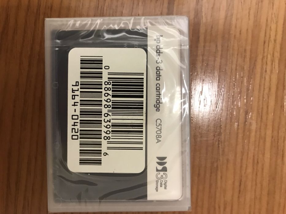 Tapes de backup HP DDS-3 24GB e DDS-4 30GB