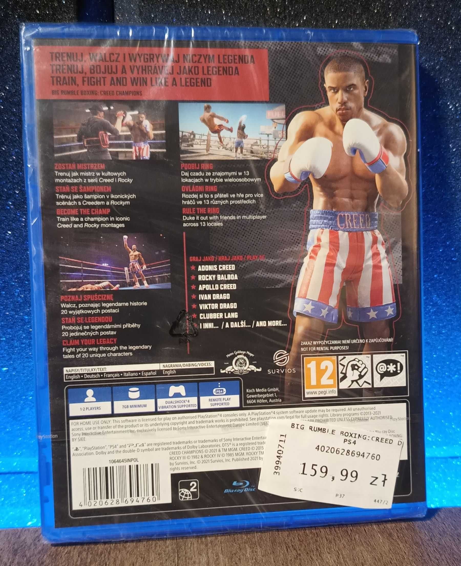 Big Rumble Boxing Creed Champions PS4 / PS5 - świetny boks