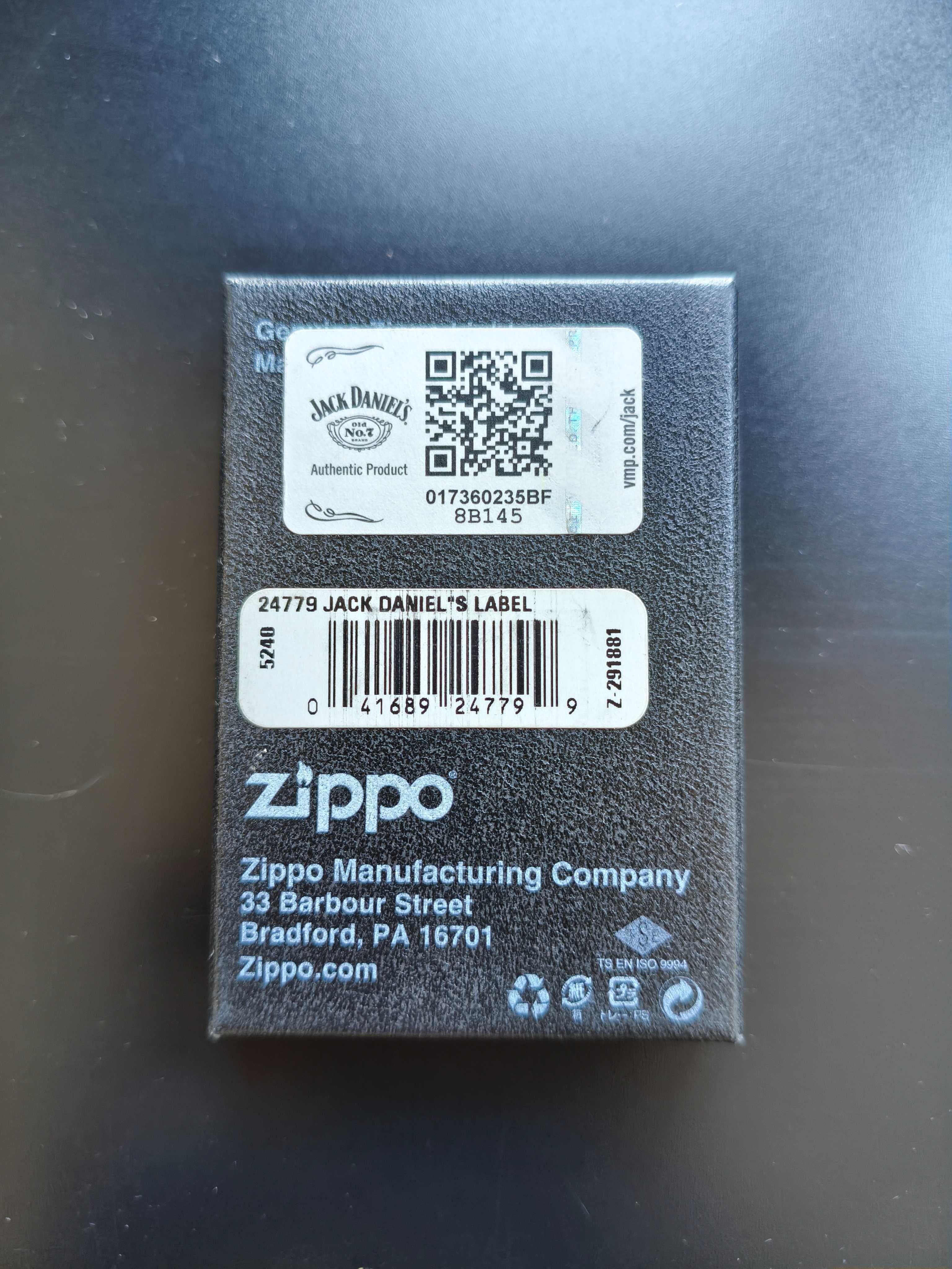 Zapalniczka Zippo Jack Daniel's – oryginał z certyfikatem