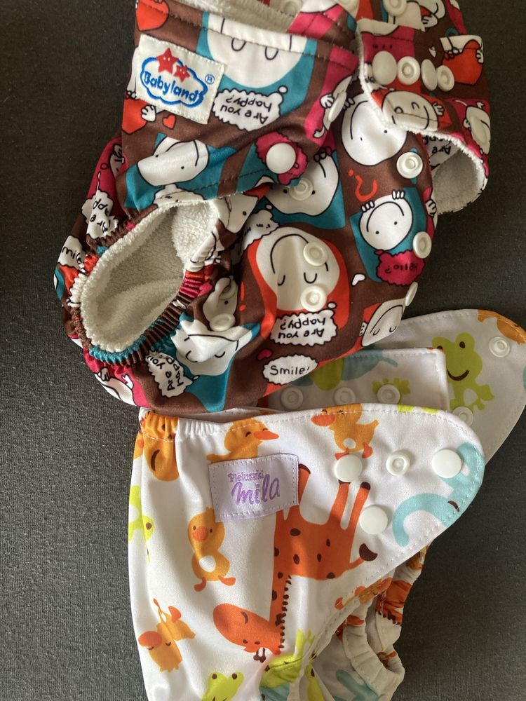 Otulacze pieluchy wielorazowe Mila flute bambiboo Baby land 8 sztuk