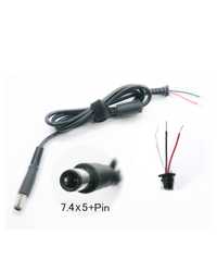 Dc кабель (7.4*5.0+Pin) для dell, hp (45w, 65w, 90w, 120w) 3 провода