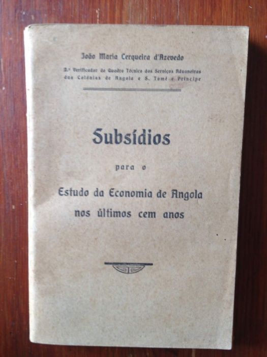 João Maria Cerqueira d'Azevedo - Subsídios para o estudo da economia d