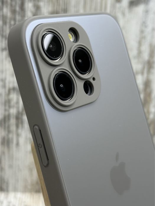 Матовый стеклянный чехол Matt Glass на iPhone 15 Pro/15 Pro Max Чохол