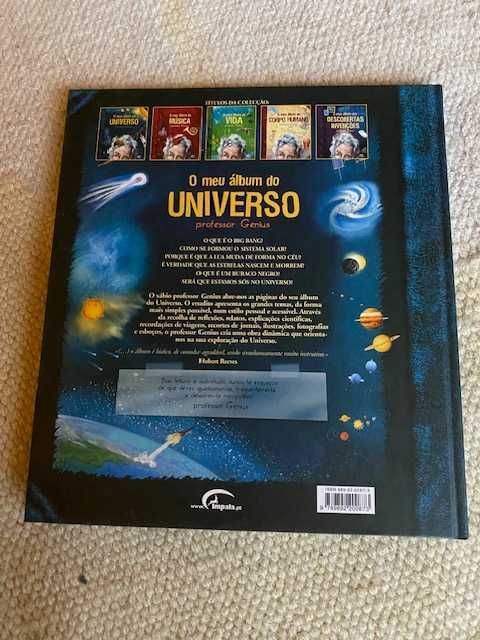 Livro "O MEU ÁLBUM DO UNIVERSO - PROFESSOR GENIUS".
