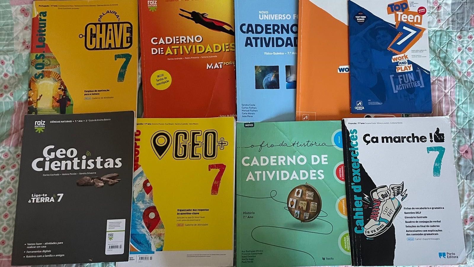 Livros de Fichas e de Preparação para Teste do 6 ao 8 ano