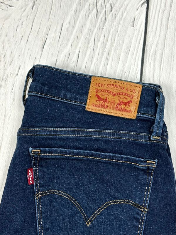 Levis 710 Super Skinny Jeansy Rurki Damskie ze Stretchem Logo W29 L32