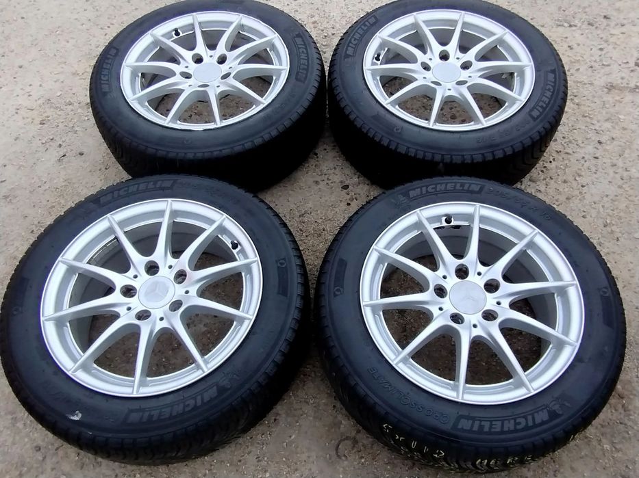 5x112 Felgi Aluminiowe Alufelgi 16 Mercedes Koła Całoroczne Wielosezonowe A klasa W176 W169 B W246 W245 CLA W117 A117 C W204 Legnica ALU-RAD 205/55 5mm