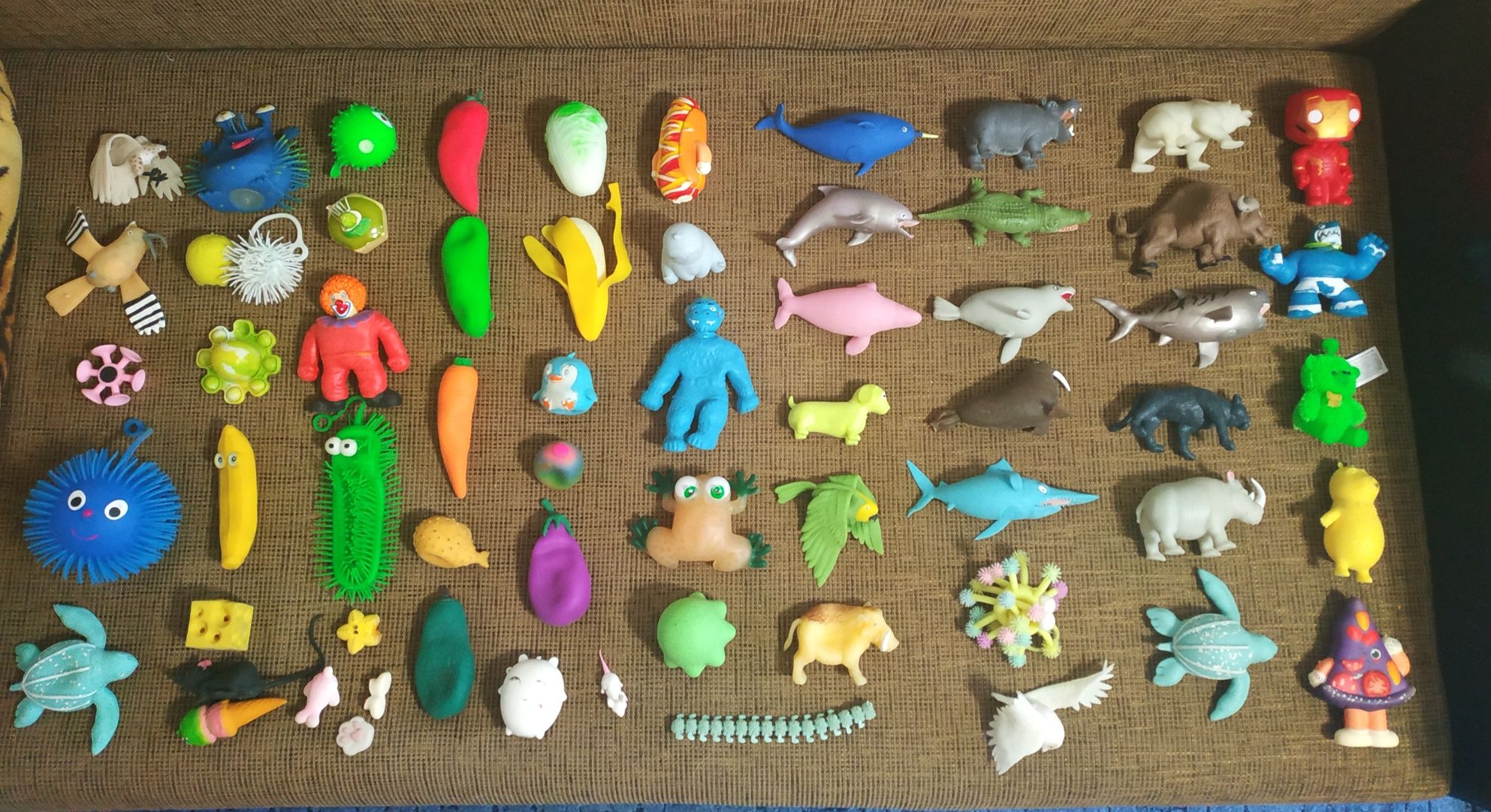 Набор Антистрессовых игрушек, силиконовые жмакалки (больше 60шт)