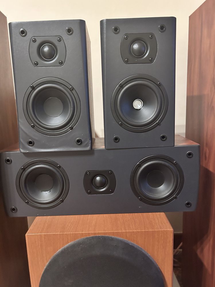 Kino domowe 5.0 + amplituner i subwoofer