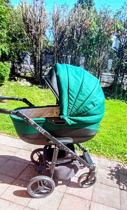 Wózek 3w1 BabyLux AXEL spacerówka gondola fotelik+ ISOFIX gratis Mata