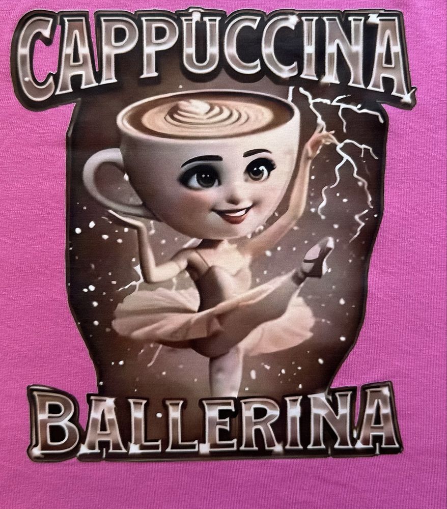 Koszulka dla dziewczynki Balerina Cappuccino