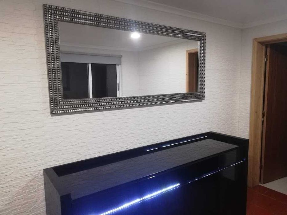 Espelho decoração cor prata