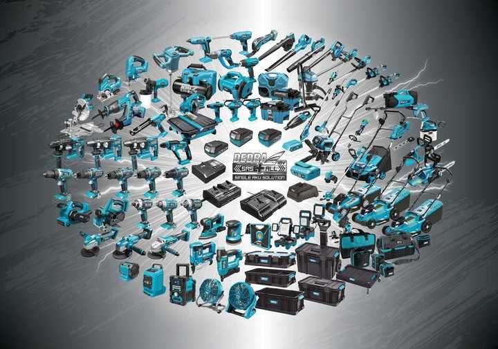 RADIO PRZENOŚNE budowlane Dedra SAS+ALL + aku 2Ah AUX USB Powerbank