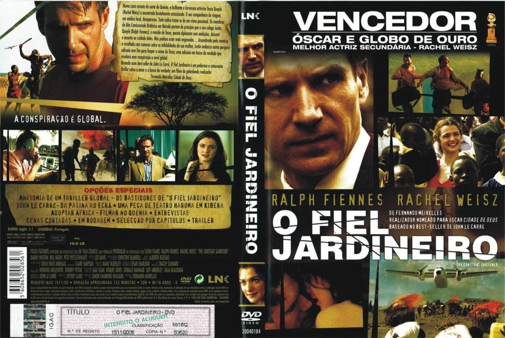 The Constant Gardener - Ralph Fiennes Rachel Weisz - DVD